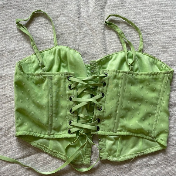 Green corset from PacSun, size XS - Picture 3 of 4